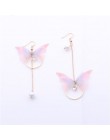 2018 nowy gorący wróżka przędzy motyl długie kolczyki dla dziewczyny ucha ozdoby stopu koło Rhinestone Pendientes Trendy Brincos
