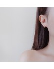 INZATT minimalistyczny prawdziwe 925 srebro okrągłe kolczyki małe kółka Trendy akcesoria dla kobiet dziewczyna biżuteria Party p