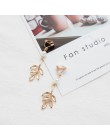 Wiele stylów kolekcja biżuteria koreański osobowość twórcza geometryczne liście klipsy Fashion Girl akcesoria damskie