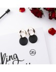 Koreańska wersja moda czarne kolczyki retro proste kobiece kolczyki tassel długi słodki temperament kobiet modne kolczyki