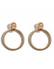Flatfoosie Fashion ZA Dangle kolczyki dla kobiet dobra wysokiej jakości biżuteria Crystal Vintage Wedding Party długi spadek kol