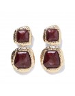 Flatfoosie Fashion ZA Dangle kolczyki dla kobiet dobra wysokiej jakości biżuteria Crystal Vintage Wedding Party długi spadek kol