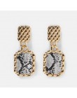 Flatfoosie Fashion ZA Dangle kolczyki dla kobiet dobra wysokiej jakości biżuteria Crystal Vintage Wedding Party długi spadek kol