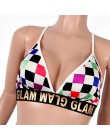 ANJAMANOR Plaid Sexy 2 sztuka zestaw kobiety Crop top i szorty stroje plażowe 2020 lato sukienka do klubu szachownica ubranko z 