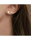 Kolczyki damskie ze stali nierdzewnej urok Goldne Silver Heart Star Moon stal nierdzewna stalowe kolczyki dla kobiet moda biżute