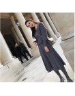 SMTHMA 2020 new arrival winter Runway potargane sexy V-neck kobiety sweter dwuczęściowy zestaw + plisowana spódnica z rozciągliw