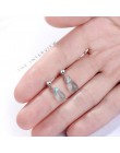 Nowy koreański literacki słodki niebieski kropelki wody kolczyki dla kobiet 925 Sterling Silver Pendientes biżuteria prezent Bri