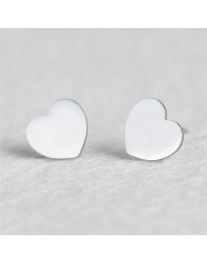 Kolczyki damskie ze stali nierdzewnej urok Goldne Silver Heart Star Moon stal nierdzewna stalowe kolczyki dla kobiet moda biżute