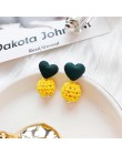Koreański moda kobiety akcesoria lato słodki piękny żółty cukierek Tassel geometria dynda kolczyki dla dziewczyny słodkie biżute
