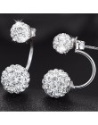 New arrival 925 sterling silver kolczyki damskie moda shiny crystal Shambhala stadniny kolczyki dla kobiet biżuteria prezent uro
