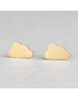 Kolczyki damskie ze stali nierdzewnej urok Goldne Silver Heart Star Moon stal nierdzewna stalowe kolczyki dla kobiet moda biżute