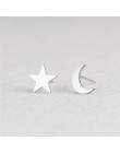 Kolczyki damskie ze stali nierdzewnej urok Goldne Silver Heart Star Moon stal nierdzewna stalowe kolczyki dla kobiet moda biżute