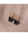 Śliczne kolczyki motylkowe dla kobiet kolczyki w stylu Street Drop kolczyki koreańskie moda Dangle kolczyki biżuteria prezenty O