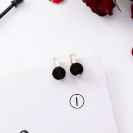 2019 nowe koreańskie kolczyki dla dziewczyn czarna geometria Tassel spadek kolczyki dla kobiet moda śliczne biżuteria akcesoria