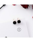 2019 nowe koreańskie kolczyki dla dziewczyn czarna geometria Tassel spadek kolczyki dla kobiet moda śliczne biżuteria akcesoria
