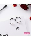 2019 nowe koreańskie kolczyki dla dziewczyn czarna geometria Tassel spadek kolczyki dla kobiet moda śliczne biżuteria akcesoria