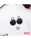 2019 nowe koreańskie kolczyki dla dziewczyn czarna geometria Tassel spadek kolczyki dla kobiet moda śliczne biżuteria akcesoria