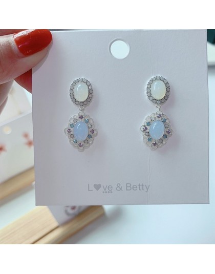 MENGJIQIAO 2019 nowy koreański Micro Pave cyrkon serce koło asymetryczne kolczyki dla kobiet Dliecate Boucle D'oreille ucha biżu