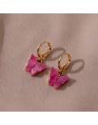Śliczne kolczyki motylkowe dla kobiet kolczyki w stylu Street Drop kolczyki koreańskie moda Dangle kolczyki biżuteria prezenty O
