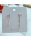 MENGJIQIAO 2019 nowy koreański Micro Pave cyrkon serce koło asymetryczne kolczyki dla kobiet Dliecate Boucle D'oreille ucha biżu