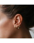 925 Sterling Silver osobowość kreatywny wąż kolczyki małe kółka dla kobiet złoty kolor srebrny geometryczne kolczyki koła biżute