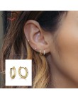 925 Sterling Silver osobowość kreatywny wąż kolczyki małe kółka dla kobiet złoty kolor srebrny geometryczne kolczyki koła biżute