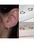925 Sterling Silver osobowość kreatywny wąż kolczyki małe kółka dla kobiet złoty kolor srebrny geometryczne kolczyki koła biżute