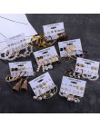 FAMSHIN Tassel akrylowe kolczyki dla kobiet czeski kolczyki zestaw duży geometryczny kolczyk 2019 Brincos kobieta DIY biżuteria