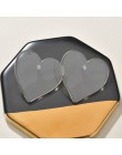 2019 nowy geometryczny przezroczysty duży okrągły koło Love Heart akrylowe stadniny kobiety kolczyki dla kobiet dziewczyna preze
