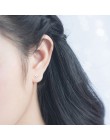 Śliczne biżuteria delikatna dziewczyna kobiety Ear Stud Tiny cz kwiat delikatny 925 Sterling Silver mały cz stud minimalistyczny