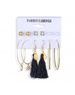 FAMSHIN Tassel akrylowe kolczyki dla kobiet czeski kolczyki zestaw duży geometryczny kolczyk 2019 Brincos kobieta DIY biżuteria