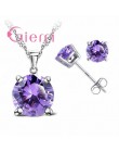 Czysta 925 Sterling Silver kobiety akcesoria hurtownie wysokiej jakości biżuteria cyrkonia CZ 4 pazury stadniny kolczyki 8 kolor