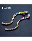 UMODE kolorowe Australia Rhinestone długie kryształowe kolczyki dla kobiet moda biżuteria Pendientes Mujer świąteczne prezenty U