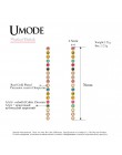 UMODE kolorowe Australia Rhinestone długie kryształowe kolczyki dla kobiet moda biżuteria Pendientes Mujer świąteczne prezenty U
