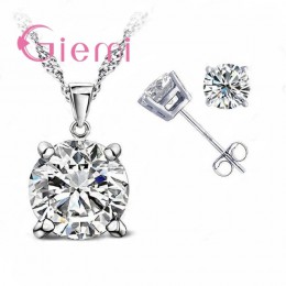 Czysta 925 Sterling Silver kobiety akcesoria hurtownie wysokiej jakości biżuteria cyrkonia CZ 4 pazury stadniny kolczyki 8 kolor