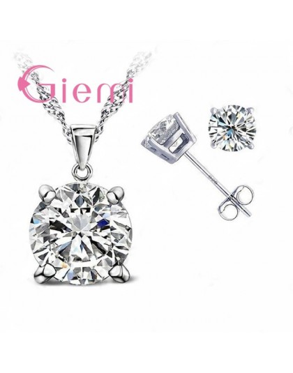 Czysta 925 Sterling Silver kobiety akcesoria hurtownie wysokiej jakości biżuteria cyrkonia CZ 4 pazury stadniny kolczyki 8 kolor