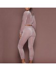 LASPERAL wiosna jesień zestawy dla kobiet odzież sportowa ciepły aksamit dres z kapturem 2 sztuk paskiem bluza Pant dresy Casual
