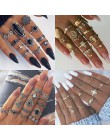 9 projekt Boho Vintage złota gwiazda Midi księżyc zestaw pierścieni dla kobiet Opal kryształ Midi Ring Finger 2019 kobiet czeski