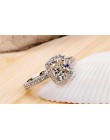 CC S925 srebro kolorowe pierścienie dla kobiet Bridal Wedding Anelli Trendy biżuteria zaręczyny biały złoty kolor Anillos CC595