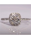 CC S925 srebro kolorowe pierścienie dla kobiet Bridal Wedding Anelli Trendy biżuteria zaręczyny biały złoty kolor Anillos CC595