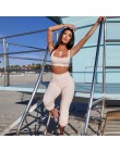 Simenual prążkowany podstawowy trening sportowy pasujący zestaw damski moda Casual solidne dwuczęściowe stroje bez rękawów topy 