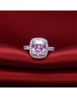 CC S925 srebro kolorowe pierścienie dla kobiet Bridal Wedding Anelli Trendy biżuteria zaręczyny biały złoty kolor Anillos CC595