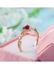 Huitan z prostymi serduszkami pierścień dla kobiet kobieta śliczne pierścienie romantyczny prezent urodzinowy dla dziewczyny mod
