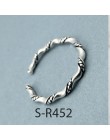 ANENJERY Vintage Handmade 925 srebro pierścionki dla kobiet mężczyzn rozmiar 18mm regulowane Thai srebrne pierścionki osobowość 