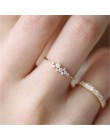 Stylowa moda kobiety pierścień biżuteria na palce różowe złoto/Sliver/kryształki w kolorze złota kryształowe pierścionki z opale