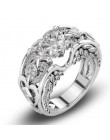Urok Multicolor 925 srebro księżniczka serce cyrkon obrączki dla kobiet Anel z austriackimi kryształami biżuteria najwyższej jak