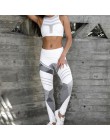 NORMOV Fashion strój do fitnessu kobiety szybkoschnący trening biustonosze legginsy poliestrowe zestaw seksowna siatka Skinny pa