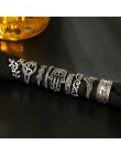 Tocona 9 sztuk/zestaw Boho Midi Finger zestaw pierścieni dla kobiet Punk słoń kwiat drążą Sliver Knuckle pierścionki biżuteria p