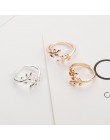 Charms dwa kolory drzewo oliwne gałąź liście otwarty pierścień dla kobiet dziewczyna obrączki regulowany Knuckle biżuteria na pa