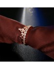 Moda luksusowy wisior z koroną pierścionek oświadczenie kobiety ślub cyrkon pierścionek zaręczynowy Trend geometryczny złoty kol
